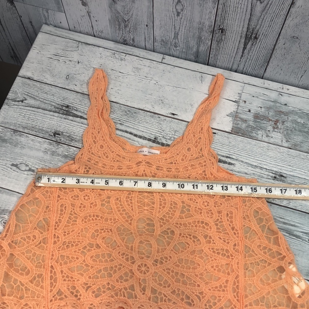 Coco + Jameson Boho Crocheted Swing Tank Top Medium - Picture 8 of 9